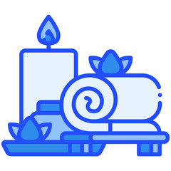 Spa Blue Color Icon