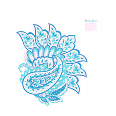 Obraz premium Paisley isolated pattern. Damask style Vintage illustration