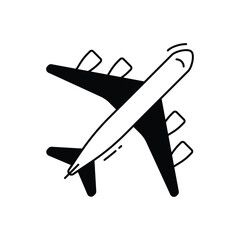 Airplane vector icon