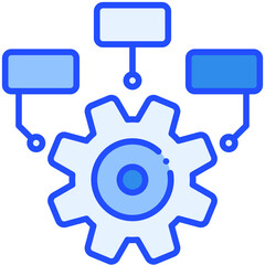 Optimization Blue color icon