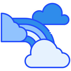 Rainbow Blue Icon