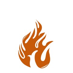 illustration of a fire