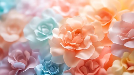 Obraz premium Subtle gradient of soft pastel colors blending seamlessly