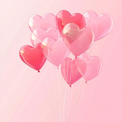 ハートの風船の背景