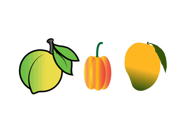  Food Icons Victor Design, Organic Food Illustration Design and Victor