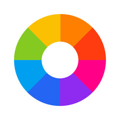 color wheel | color wheel icons | vector icons | illustration | color theory