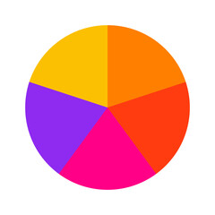 Fototapeta premium color wheel | color wheel icons | vector icons | illustration | color theory