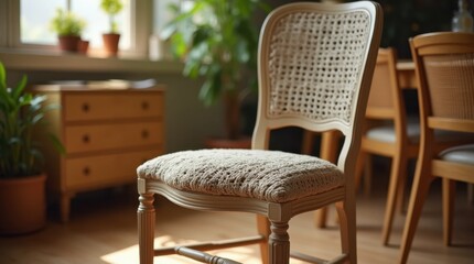 Vintage Dining Chair with Contemporary Twist and Modern Design