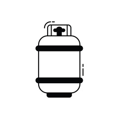 Gas Cylinder vector icon
