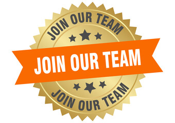 JOIN OUR TEAM LABEL, SIGN