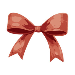 Christmas Ribbon Bow Sketch Celebration Decoration Winter Event Festival of X-Mas
