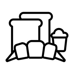 Bakery Vector Line Icon Design
