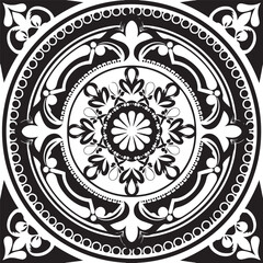 Mandala with a concentric circular design