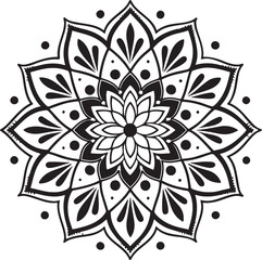 Modern Mandala Silhouettes for Wall Art