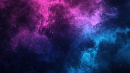 Fototapeta premium Cosmic Nebula Vibrant Purple Blue Galaxy Background