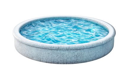 Ground round swimming pool