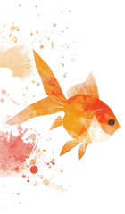 PNG A Goldfish graduates wearing a graduation gown goldfish animal paper.