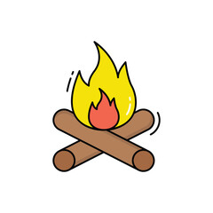 Bonfire vector icon
