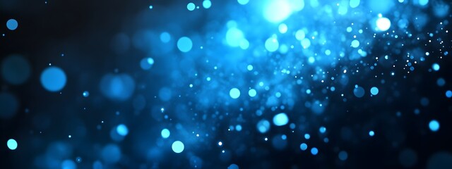 Fototapeta premium Blue light rays on a dark blue background with a carbon fiber pattern, wave, lights