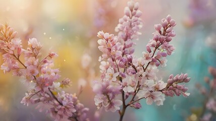 Soft lavender fields stretching under the spring sunlight.