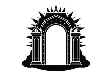 illustration of an temple