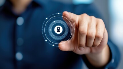 Digital Identity, User Authentication, Cyber Security Concept