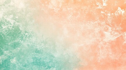Fototapeta premium Abstract Pastel Green and Peach Textured Background
