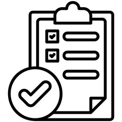 checklist Line Icon