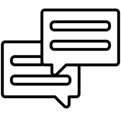 discussion Line Icon