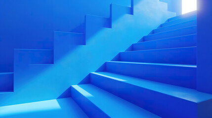 Modern blue background with abstract geometric composition for striking aesthetics