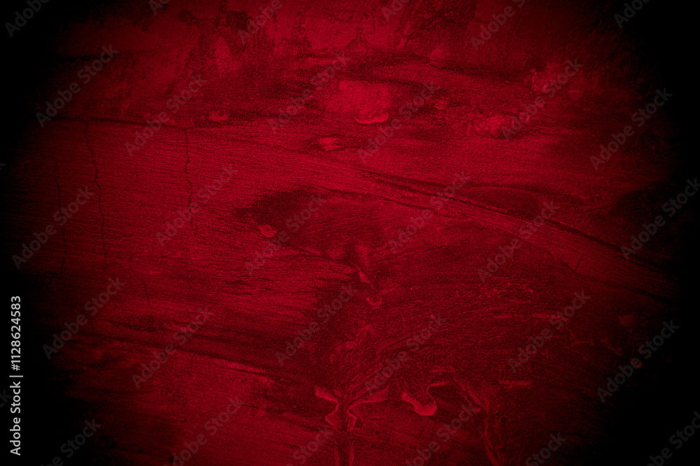 Aufkleber Old wall texture cement black red  background abstract dark color design are light with white gradient background.