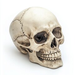 Obraz premium Day of the dead skull isolated on white background