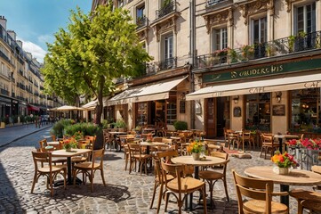 street cafe in the city