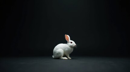 White Rabbit in Moody Setting