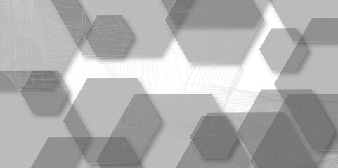 Seamless cell background. Abstract honeycomb background.3D technology Futuristic honeycomb mosaic white background. Background with hexagons square abstract background with lines.