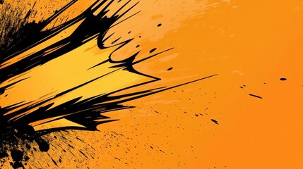 orange simplistic comic book style background
