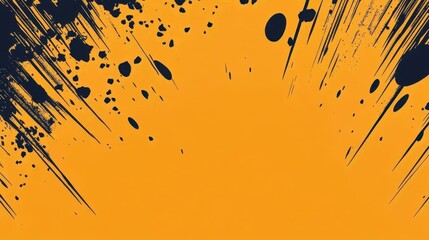 orange simplistic comic book style background