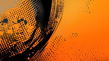 orange simplistic comic book style background