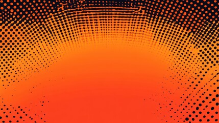 orange simplistic comic book style background