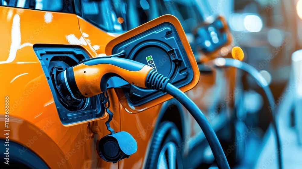 Aufkleber Engineers analyzing ev battery performance data automotive industry technical report modern environment analytical perspective performance standards for enhanced efficiency