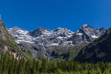 Snow view of Siguniang Mountain, Shuangqiao Valley, Aba, Sichuan Province, China