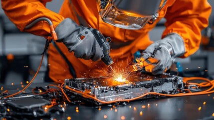 Automated robotic systems welding connections for ev battery standards in industrial settings a detailed overview of advanced techniques and technologies