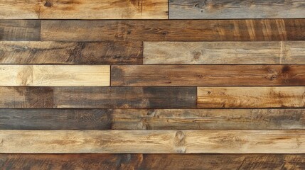 Naklejka premium Reclaimed Wood Paneling Horizontal Grain Texture
