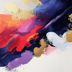 Abstract and colorful paint