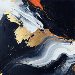 Abstract and colorful paint