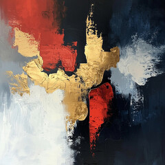 Abstract and colorful paint