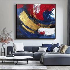 Abstract and colorful paint