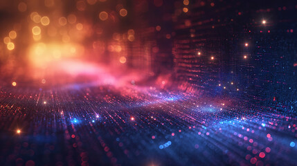 Obraz premium Futuristic abstract background featuring technology elements