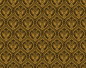 seamless pattern with elements, Digital Border illustration, manually illustrated for textile print design