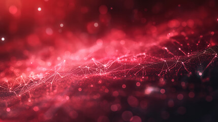 Ilustraci&oacute;n abstracta de tecnolog&iacute;a con red de l&iacute;neas formas geom&eacute;tricas